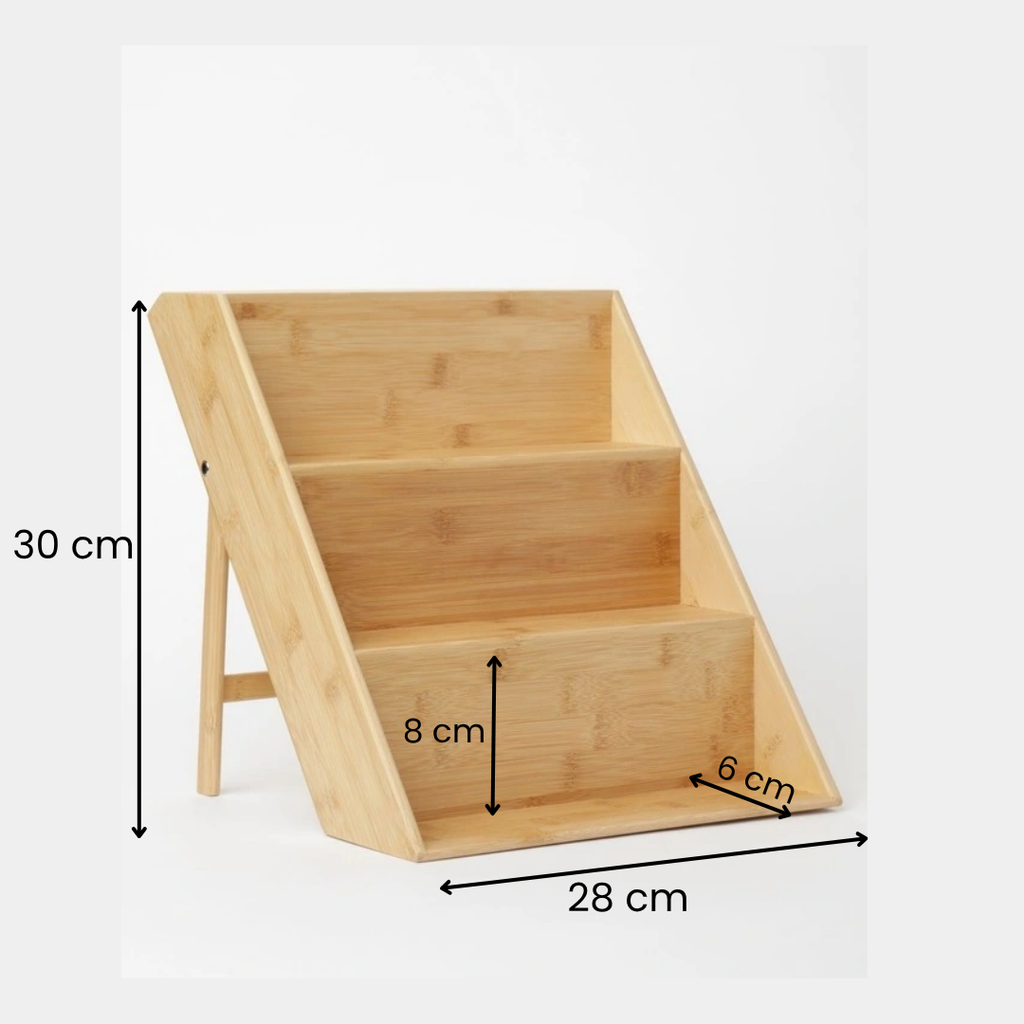 Étagère à Épices en Bambou à 3 Niveaux
