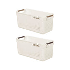 Set de 4 Paniers de Rangement Multifonction avec Poignées