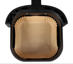 Papier Sulfurisé pour Air Fryer – Lot de 50 Feuilles Carrées