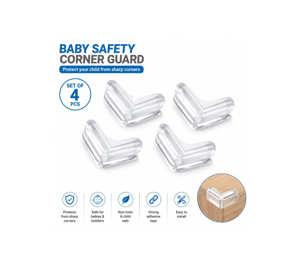Lot de 4 Protections d’Angle en PVC Transparent – Sécurité Bébé