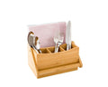 Porte-Couverts en Bambou avec Porte-Serviettes