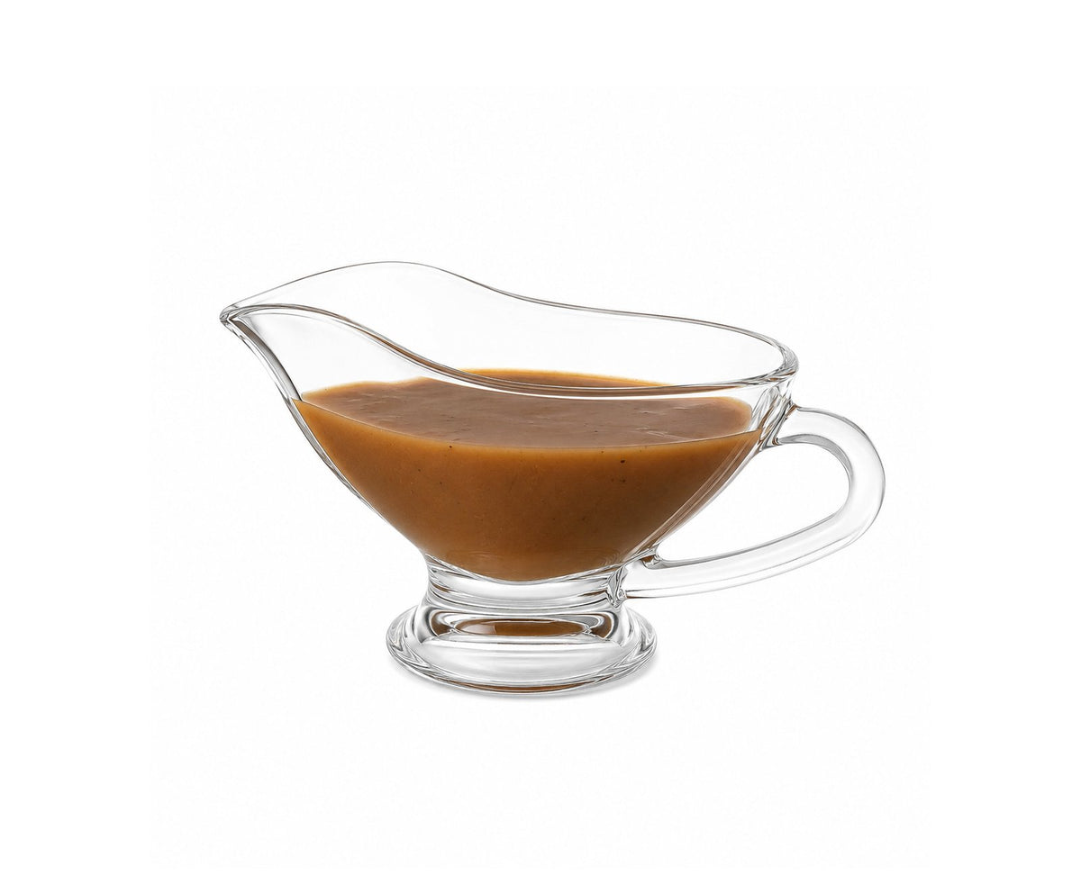 Saucière en Verre avec Poignée – 18,5 cm