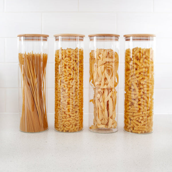 Lot de 4 Bocaux en Verre Hermétique – 1800 ML