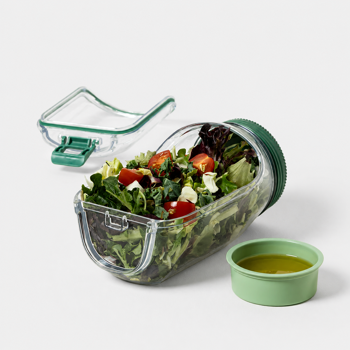 Boîte à Salade Portable avec Compartiment Sauce Étanche