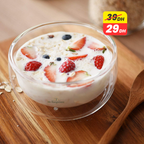 Bol à Double Paroi en Verre Borosilicate 350 ml