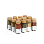 Ensemble 15 Pots à Épices 120ML avec 3 Organisateurs de Tiroir + 15 Étiquettes