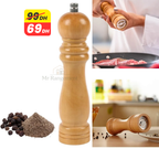 Moulin à Épices en Bois Classique – Poivre & Sel – 21 cm
