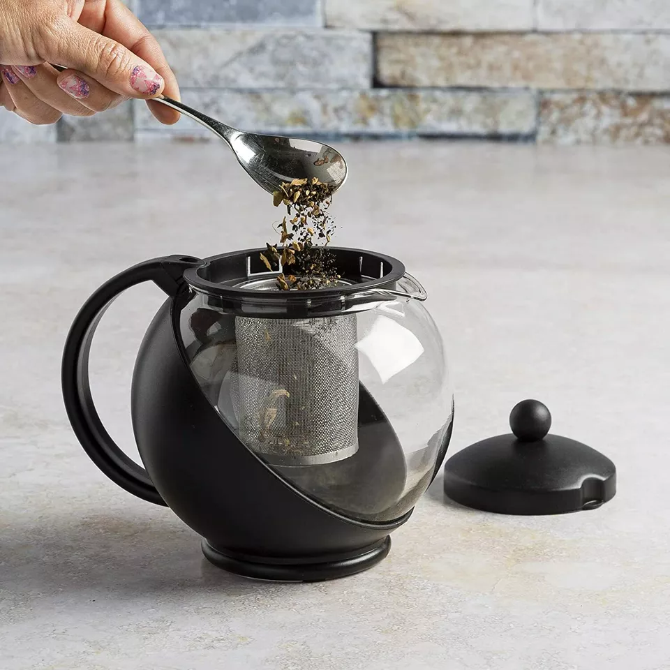 Théière en Verre avec Filtre en Acier Inoxydable – 750 ml