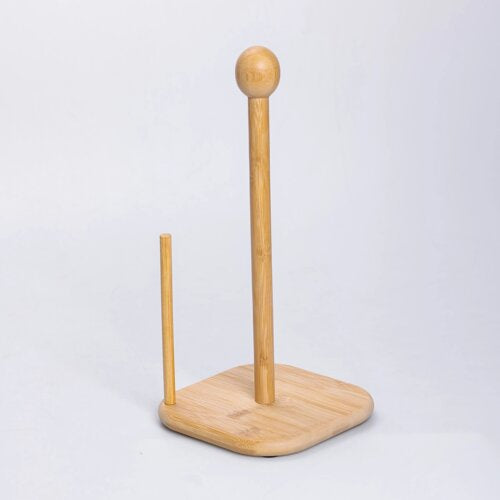 Porte-Rouleau de Cuisine en Bambou Naturel
