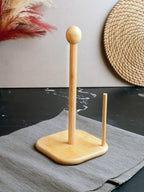 Porte-Rouleau de Cuisine en Bambou Naturel