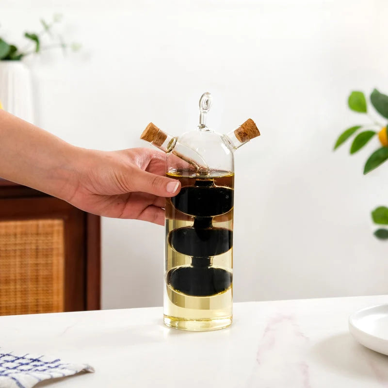 Distributeur d’Huile en Verre 2 en 1