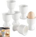 Set de 6 Coquetiers en Porcelaine Blanche