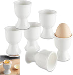 Set de 6 Coquetiers en Porcelaine Blanche