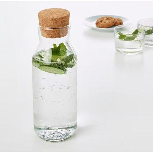 Carafe en Verre Borosilicate 1,3 L avec Bouchon