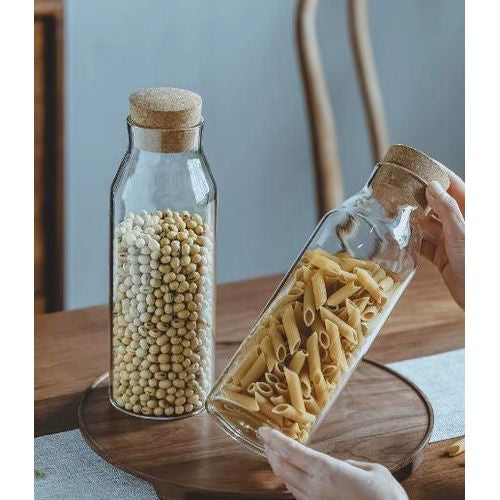 Carafe en Verre Borosilicate 1,3 L avec Bouchon