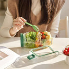 Boîte à Salade Portable avec Compartiment Sauce Étanche