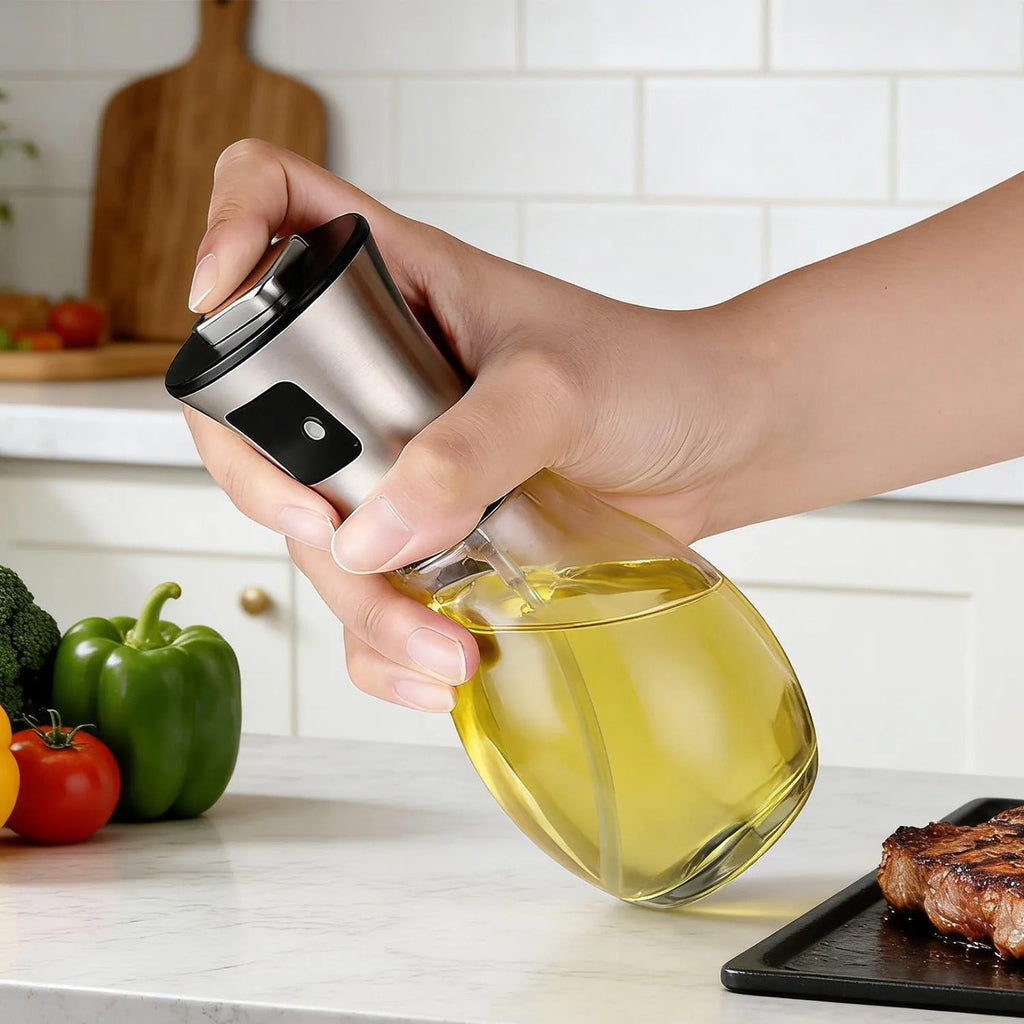 Flacon pulvérisateur d’huile – 200 ml en verre
