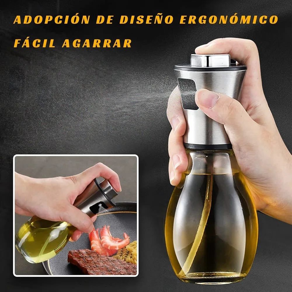 Flacon pulvérisateur d’huile – 200 ml en verre