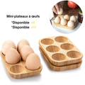 Mini-Plateau en Bambou pour Œufs