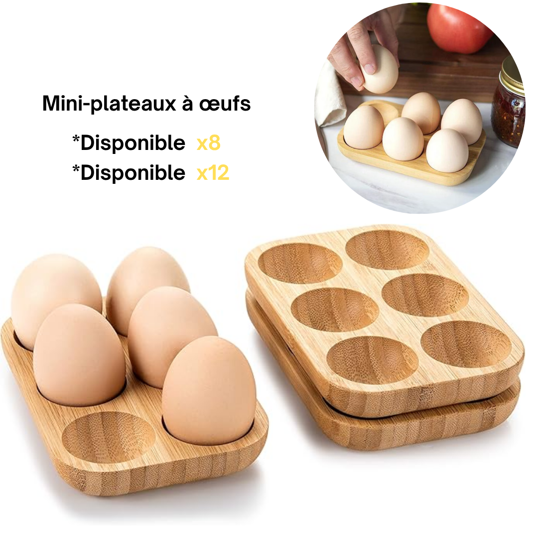 Mini-Plateau en Bambou pour Œufs