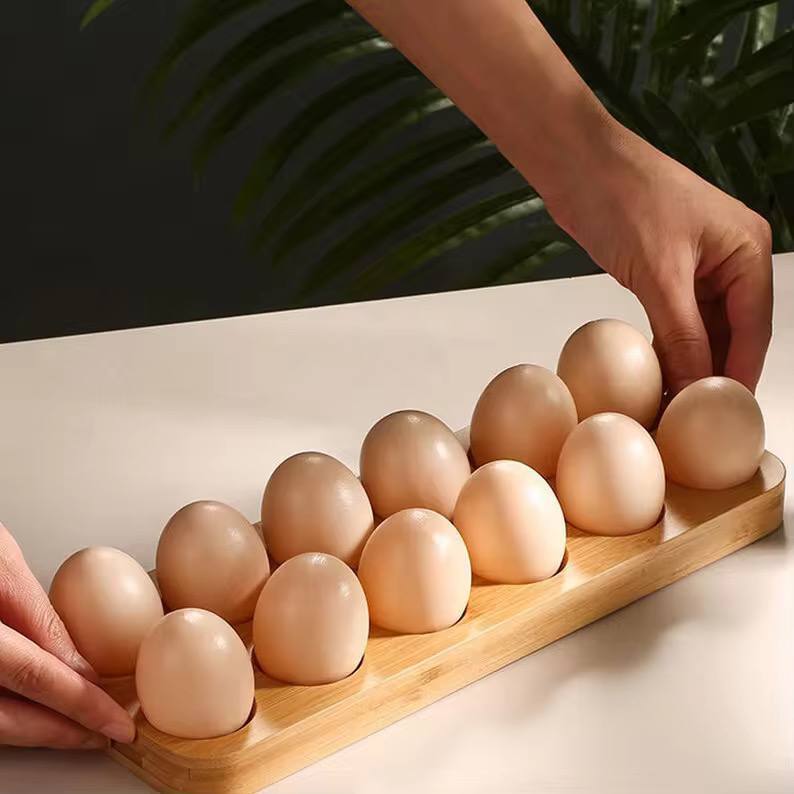 Mini-Plateau en Bambou pour Œufs