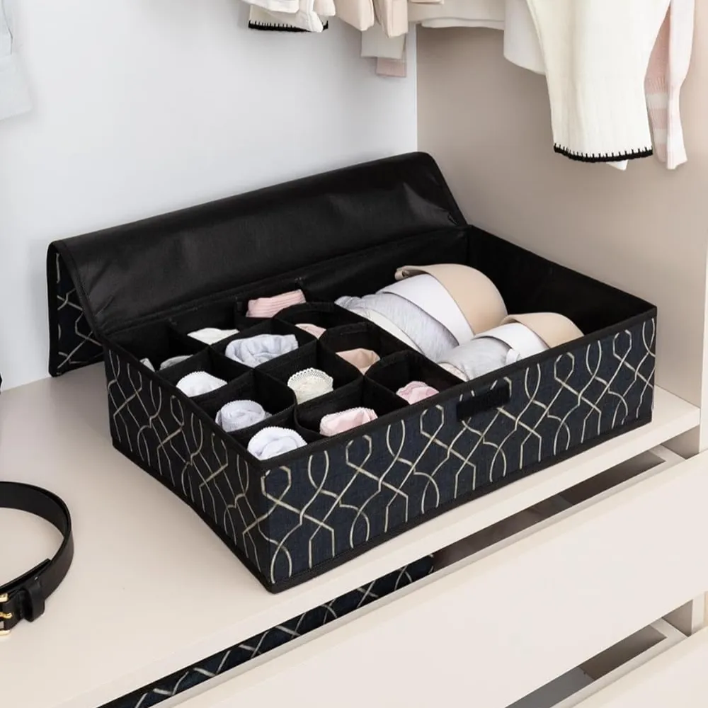 Organisateur de Rangement pour Linge – 12 Compartiments