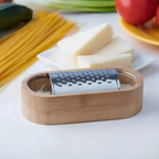 Râpe à Fromage avec Récipient en Bambou