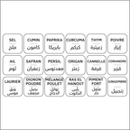 Set de 18 Étiquettes pour Épices – 4 × 4 cm