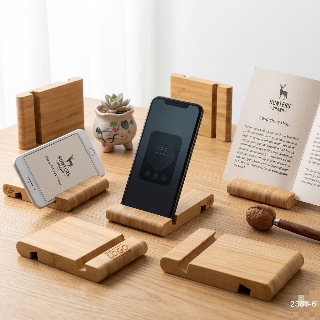 Support Téléphone & Tablette en Bambou