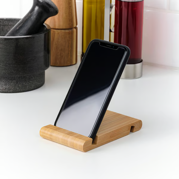 Support Téléphone & Tablette en Bambou