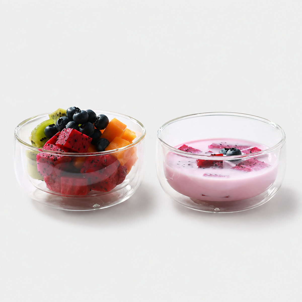 Bol à Double Paroi en Verre Borosilicate 350 ml