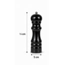 Moulin à Épices en Bois Noir – 16 cm