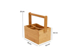 Porte-Couverts en Bambou avec Porte-Serviettes