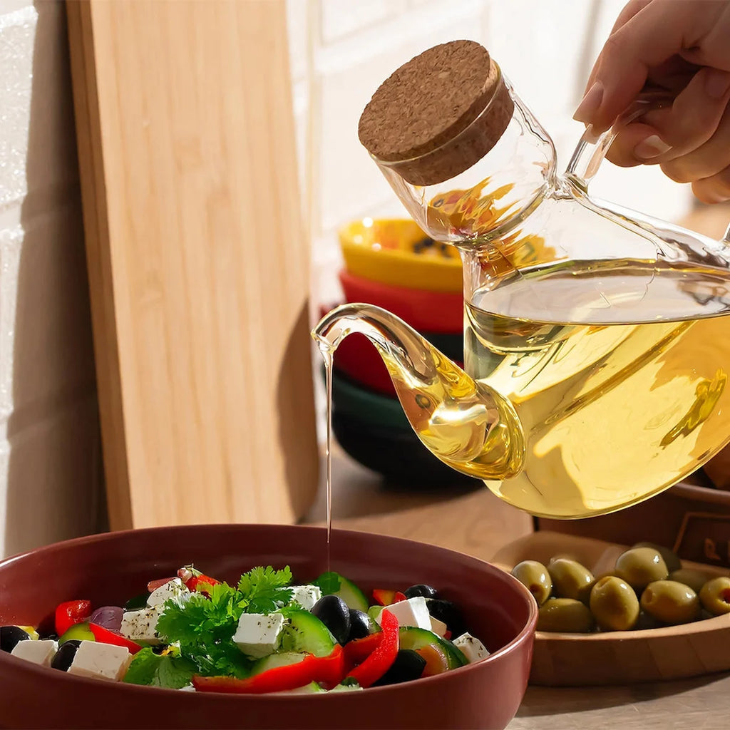 Distributeur d'Huile & Vinaigre en Verre Borosilicate 250ML